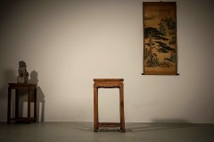 清代精品榉木茶几【花几】