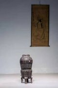 清早期黑漆酒坛